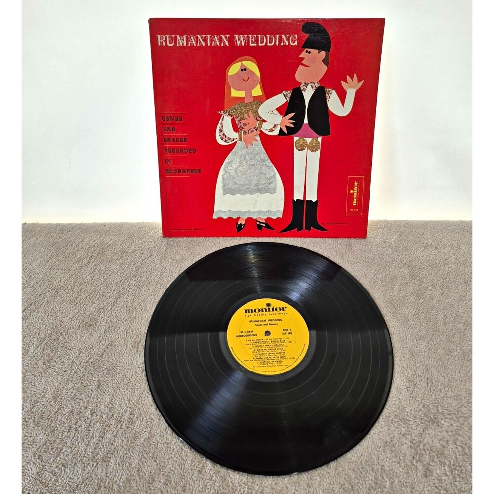 Monitor Records Rumanian Wedding Vinyl LP 12" 33 RPM MF 348 World/Folk